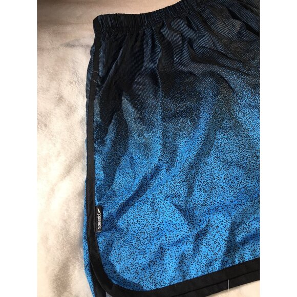 Speedo Men's Ombre' Blue Zip Pocket #7730042 Swim Trunks - Picture 6 of 8